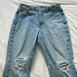 Good American distressed jeans